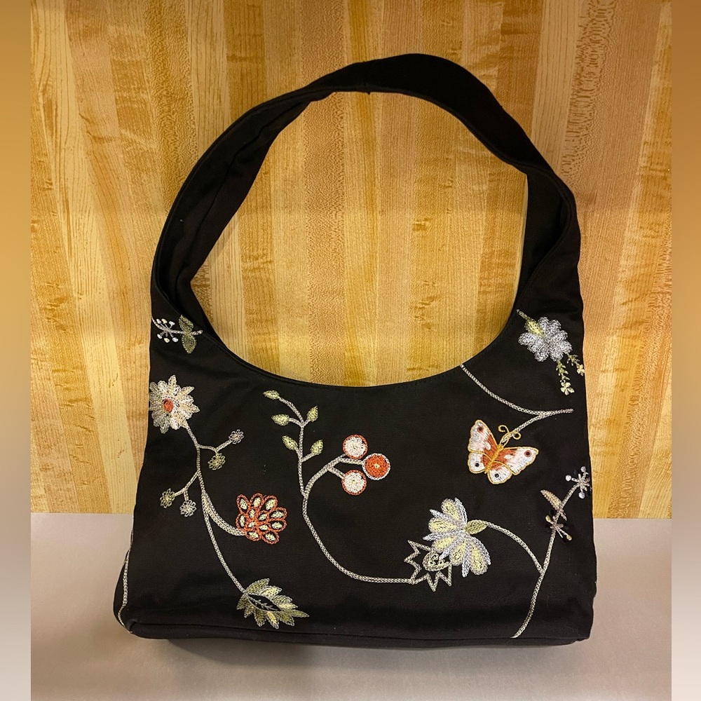 Bag tote flower butterfly